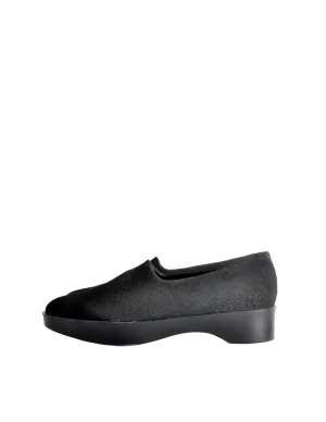 Robert Clergerie Vintage Black Stretch Platform Slip On Shoes