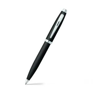 Sheaffer® 100 Matte Black Ballpoint Pen With Chrome Trims