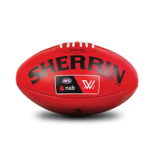 Sherrin Grass Surface AFLW Replica Training Ball - Leather