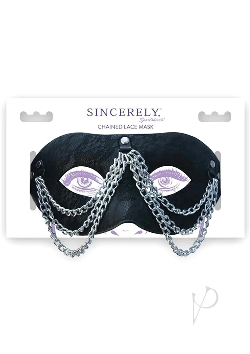 Sincerely Chained Lace Mask