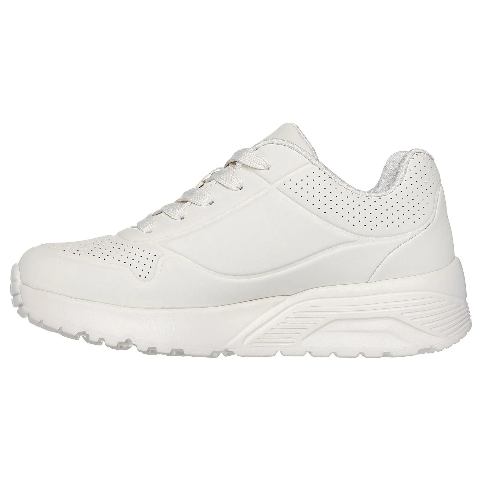 Skechers Girls Goldcrown Uno Lite White