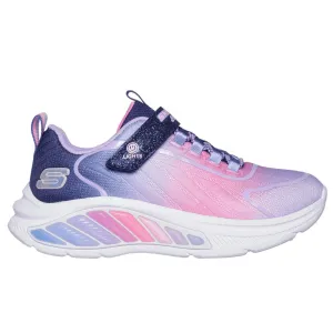 Skechers Girls Rainbow Cruisers Navy