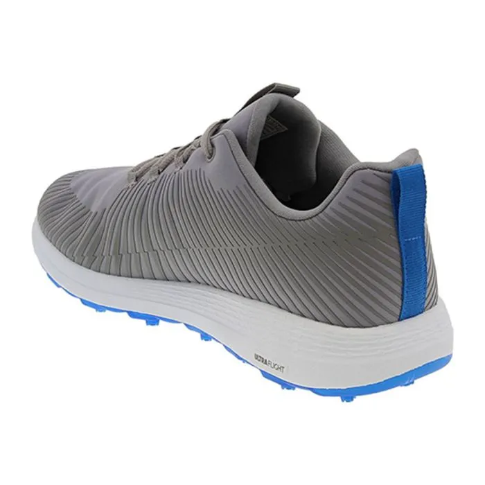 Skechers Men's Max Bolt MD Spikeless Golf Shoes - Grey/Blue