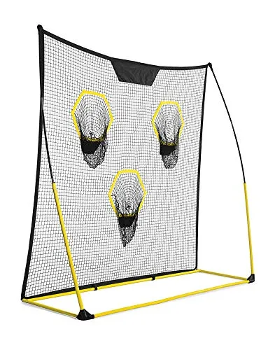 SKLZ Quickster Portable Football Training Net for Quarterback Passing Accuracy (7x7 Feet)