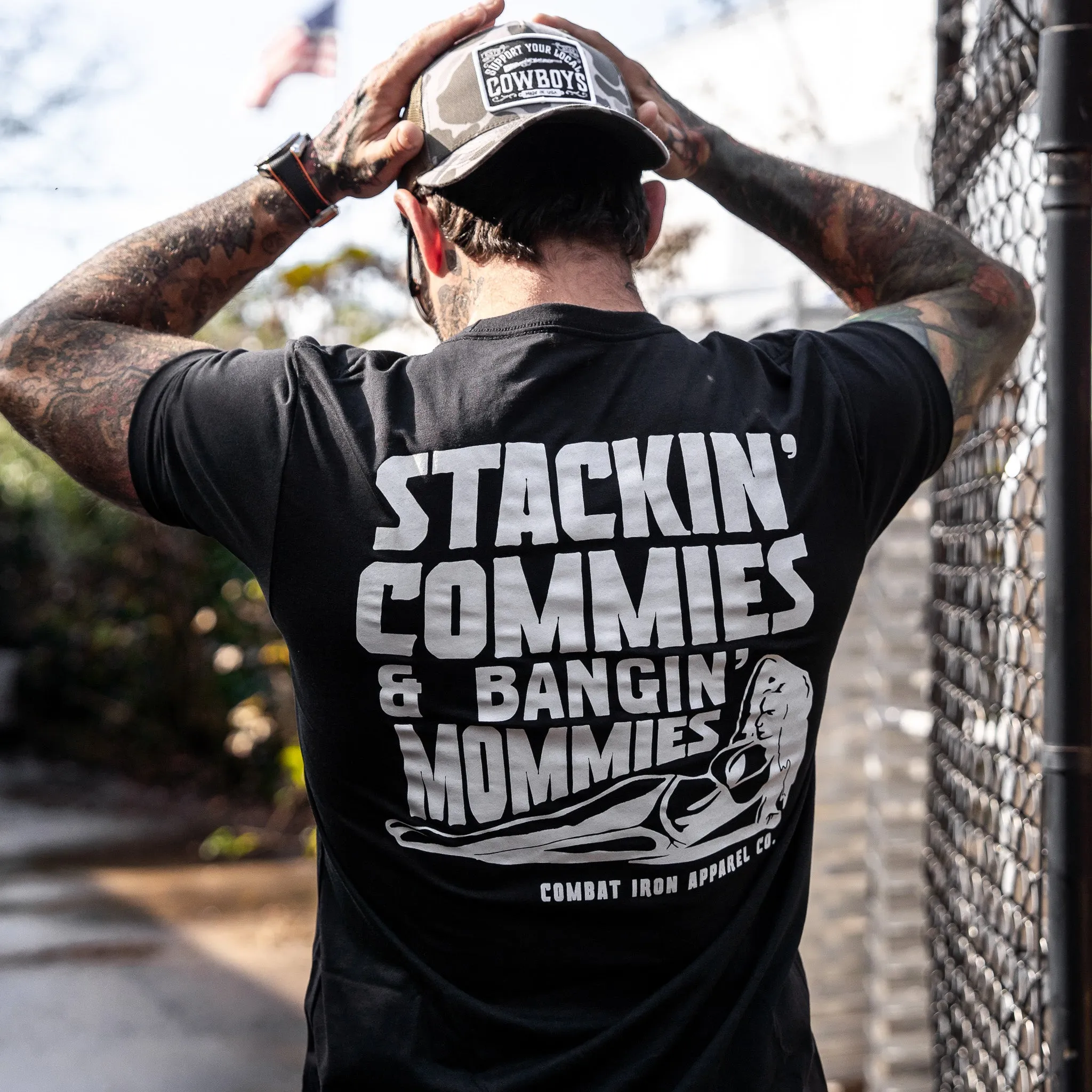 Stackin' Commies and Bangin' Mommies Men's T-Shirt