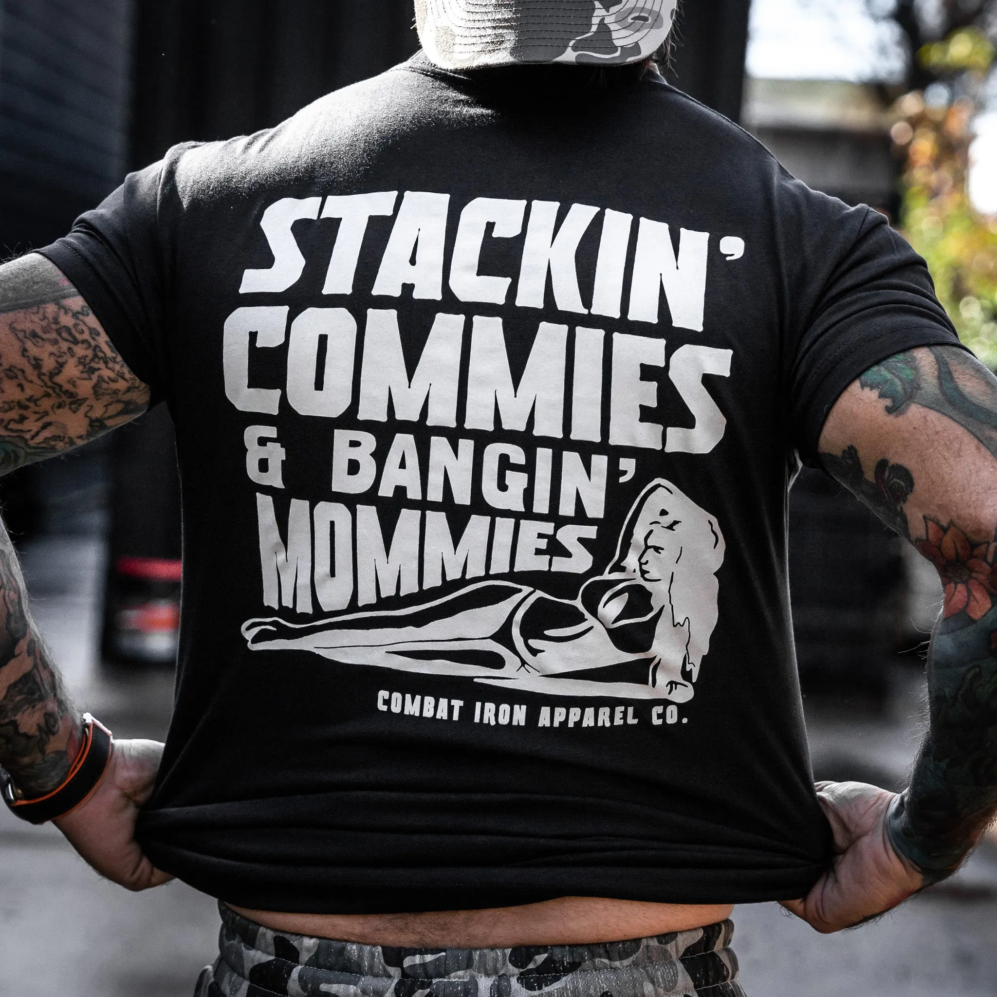 Stackin' Commies and Bangin' Mommies Men's T-Shirt