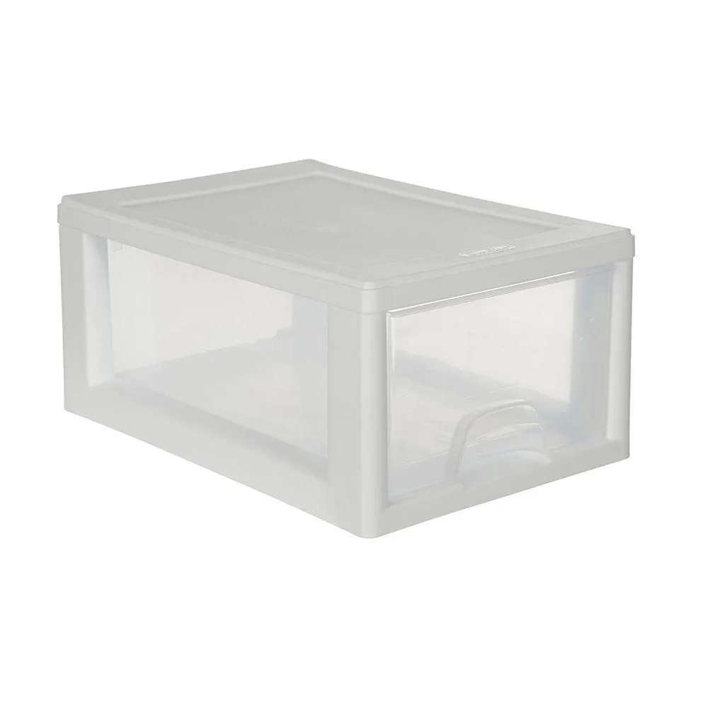 Sterilite Shoe Drawer White