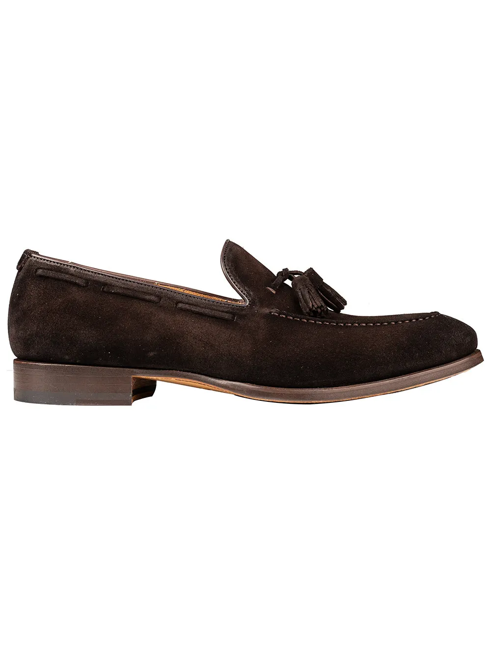 Suede Tassel Loafer Marron