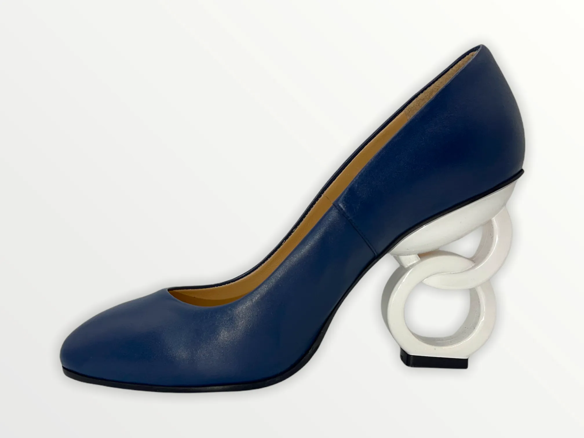 The Belem Blue Leather Pump Final Sale!