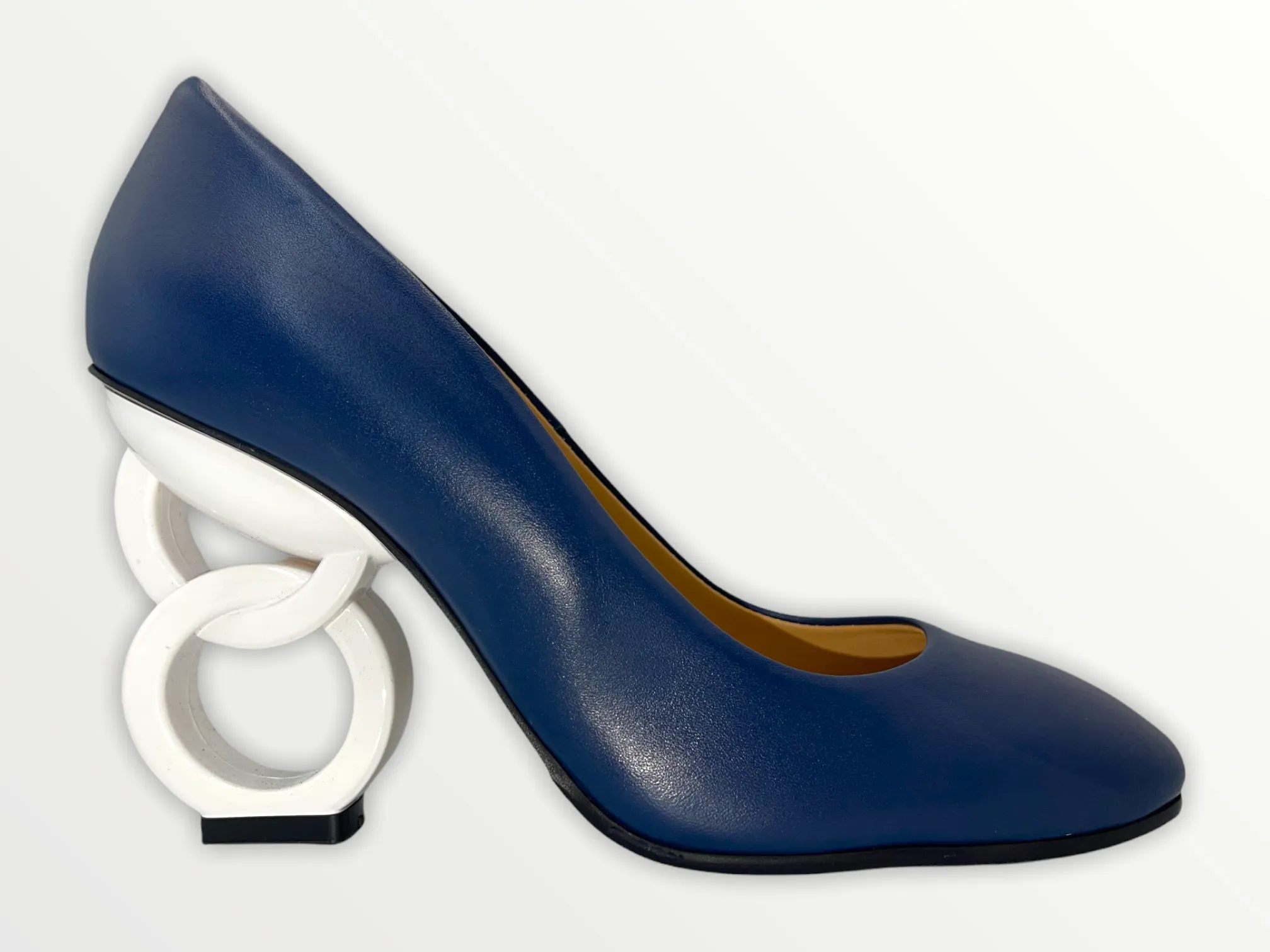 The Belem Blue Leather Pump Final Sale!