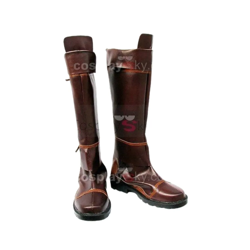 The Legend of Zelda Cosplay Boots Shoes Brown