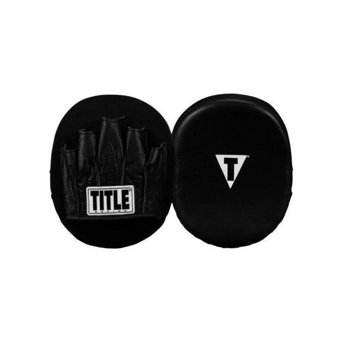 TITLE RAZOR 2.0 MUAY THAI BOXING MMA PUNCHING FOCUS MITTS PADS Black