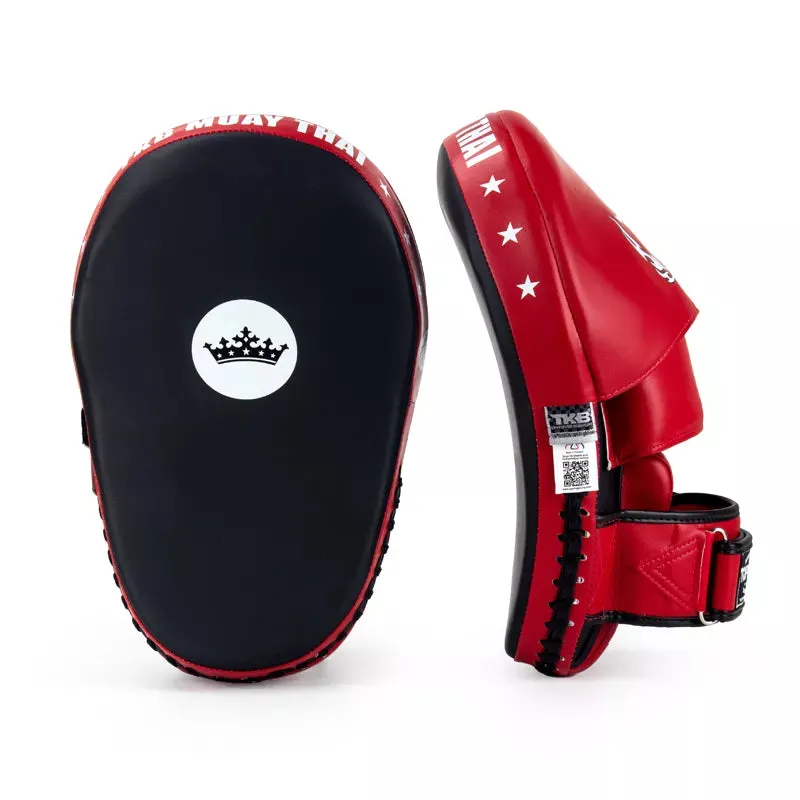 Top King TKFME EXTREME MUAY THAI BOXING MMA PUNCHING BIG FOCUS MITTS PADS Black Red