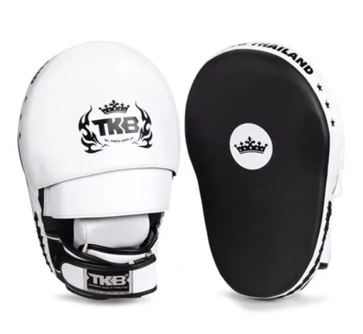 Top King TKFME EXTREME MUAY THAI BOXING MMA PUNCHING BIG FOCUS MITTS PADS Black White