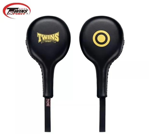 TWINS SPIRIT CNPPB2 MUAY THAI BOXING MMA PUNCH PADDLES AIR FOCUS FOCUS MITTS PU Leather 2 Colours