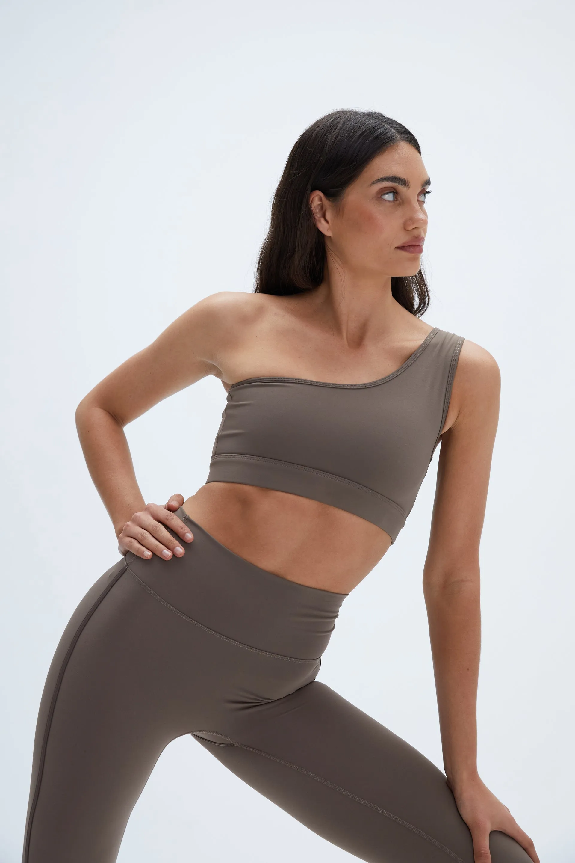 Ultimate One Shoulder Bra - Cocoa Brown