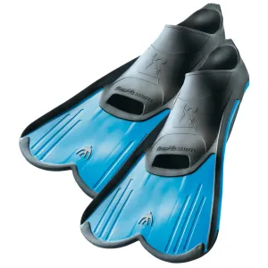 Used Cressi Light Short Blade Fins, Blue, Size: 41/42