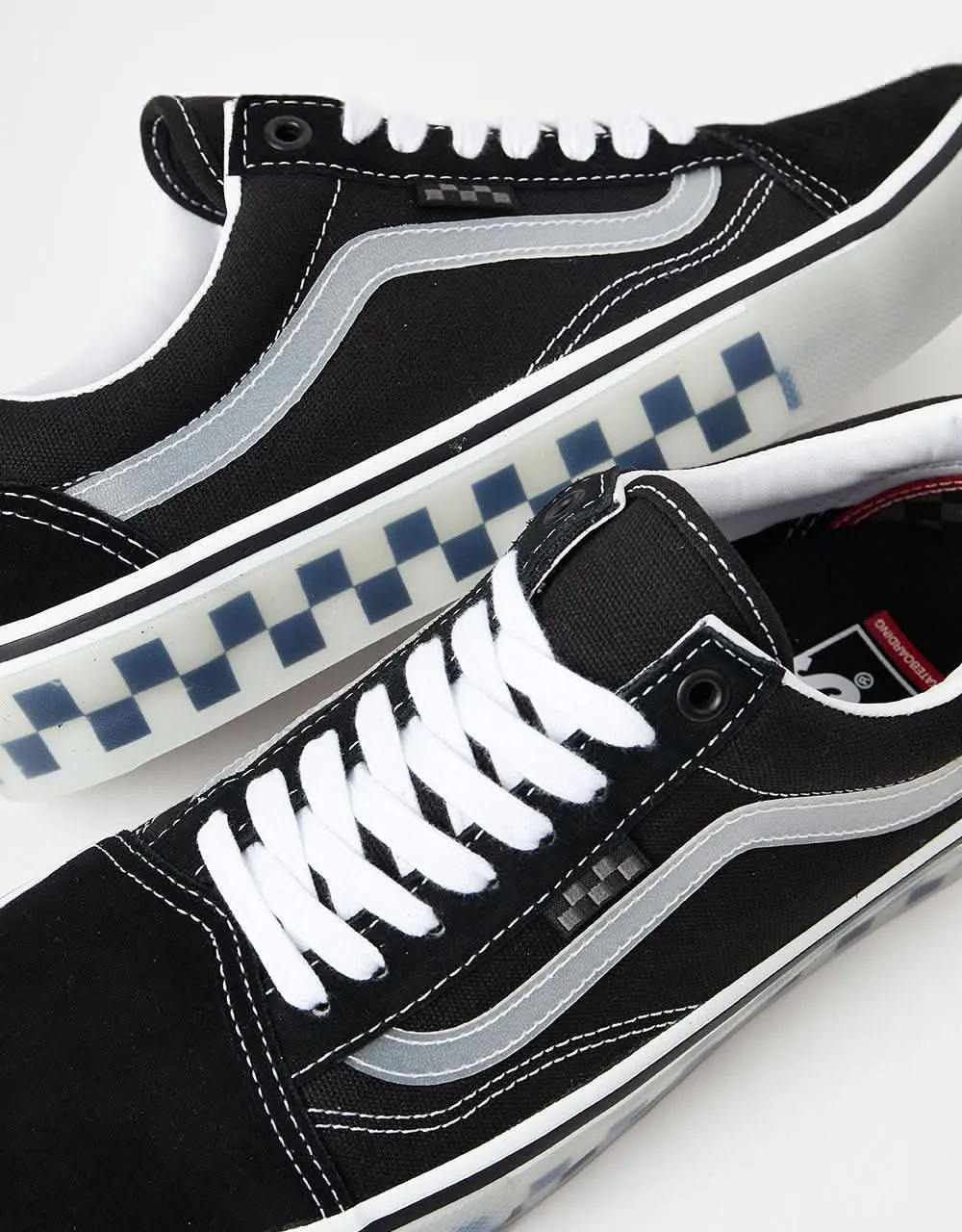 Vans Skate Old Skool Shoes - (Translucent Rubber) Black/Clear