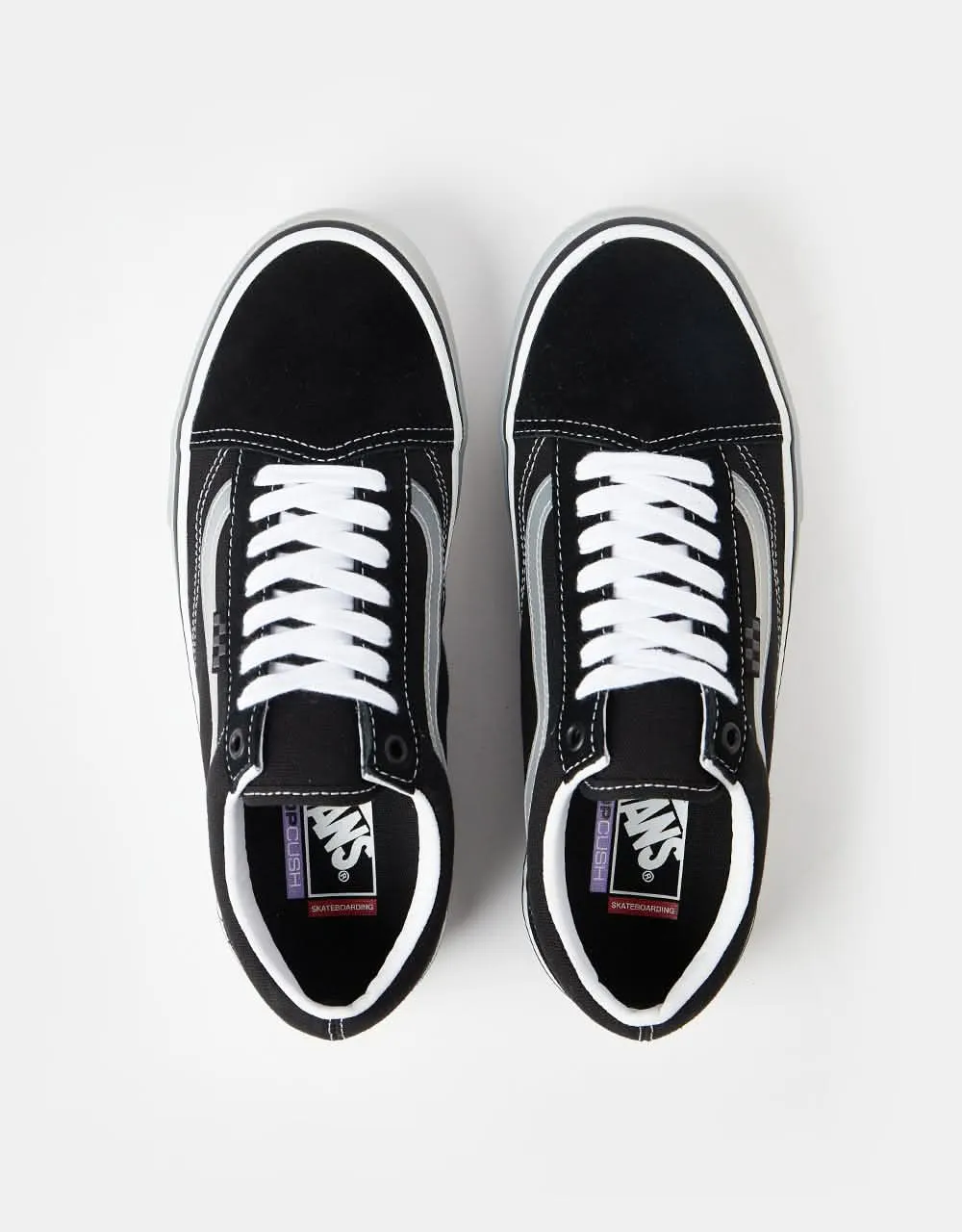 Vans Skate Old Skool Shoes - (Translucent Rubber) Black/Clear