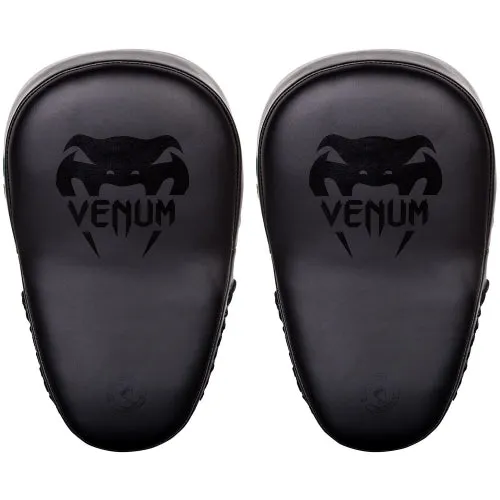 VENUM-03050-114 ELITE BIG FOCUS MUAY THAI BOXING MMA PUNCHING FOCUS MITTS PADS Black Black