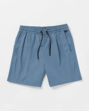 Villa Rue Elastic Waist Short - Blueberry