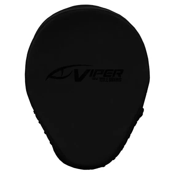 VIPER by TITLE ELEMENTAL MUAY THAI BOXING MMA PUNCHING FOCUS MITTS PADS Black