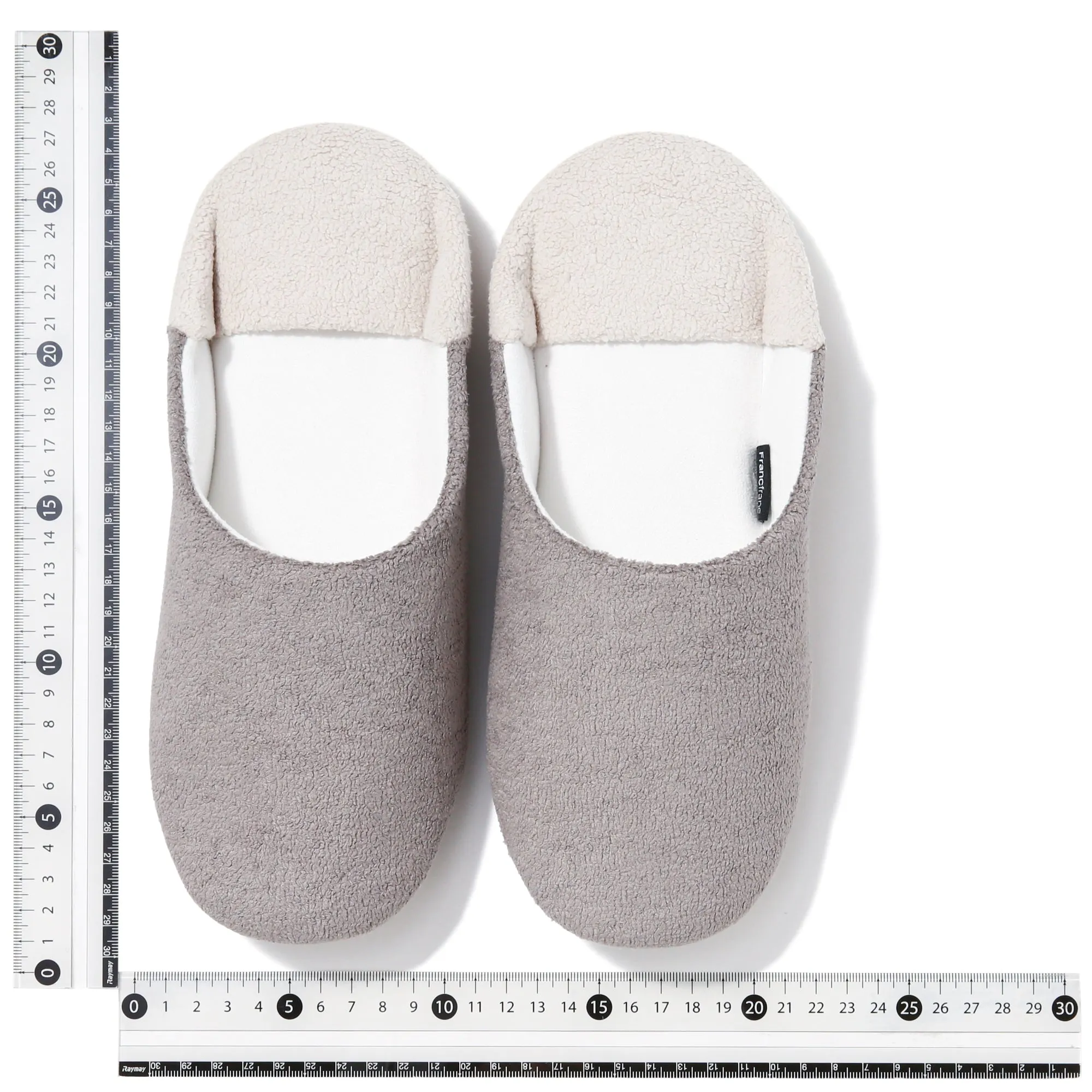 Washable Losann Room Shoes Grayxwhite