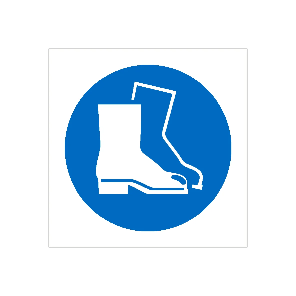 Wear Safety Footwear Symbol Sticker - Pack of 3