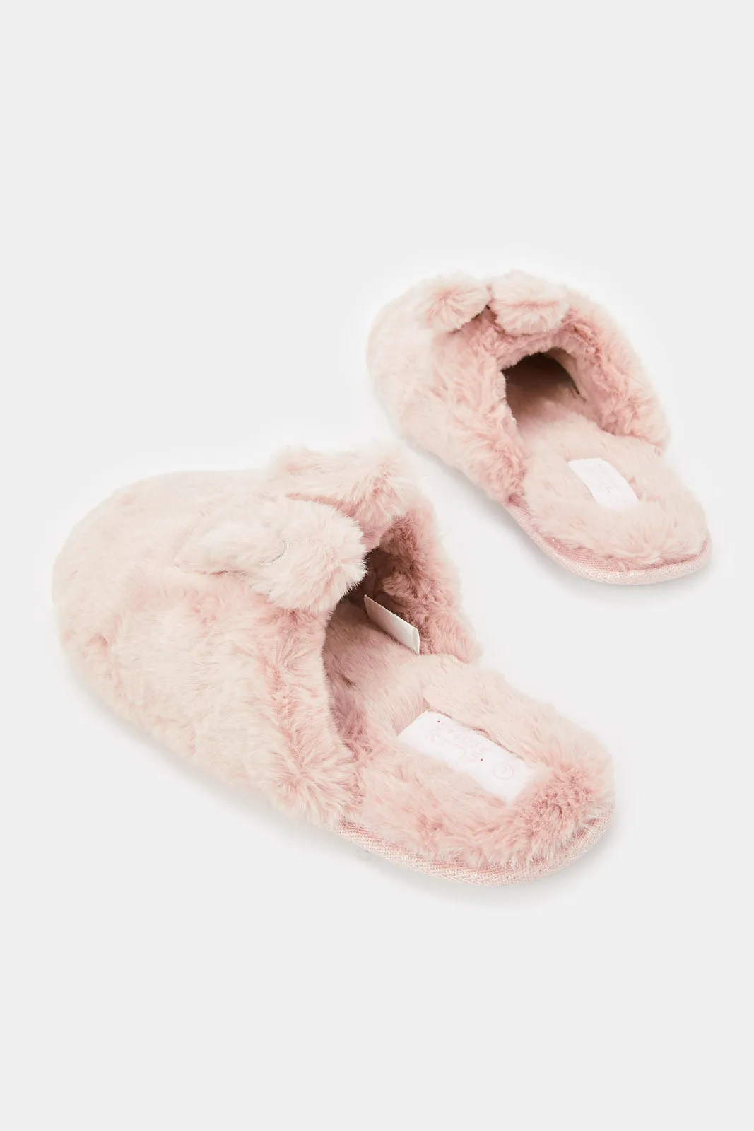 Women Pink Bunny Ears Slipper