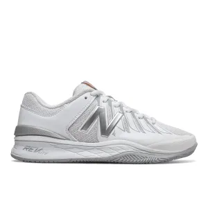 Women's Court 1006 White with Silver V1