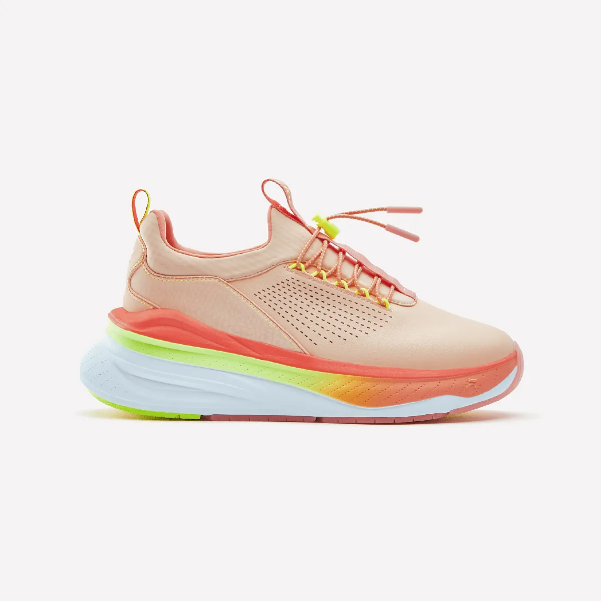 Women's Forte - Peach / Neon Yellow