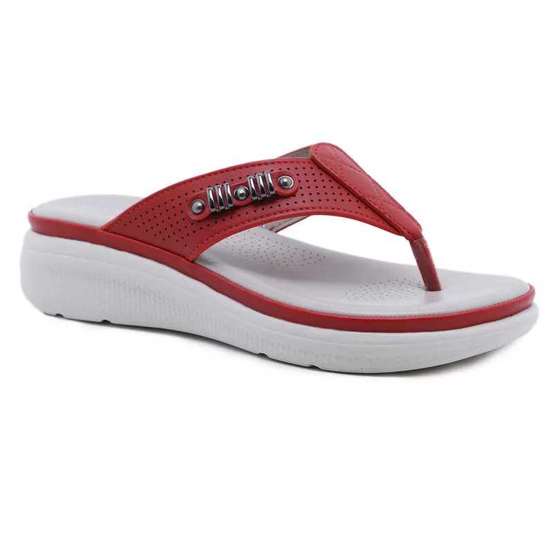 Women's Shoes Comfortable Wedge Heel Velcro Metal Slippers - Women's shoes