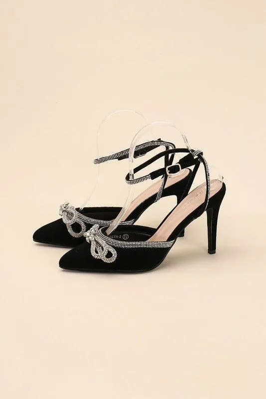 Womens Shoes Style No. Freya-5 Double Bow Heels