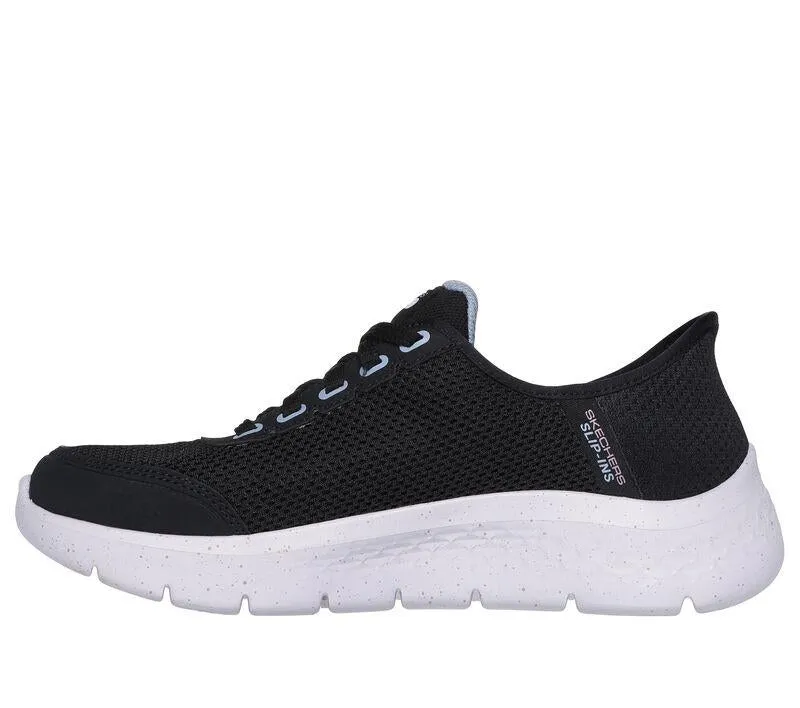 Women's Wide Fit Skechers 124846 Go Walk Flex Clear Creek Trainers