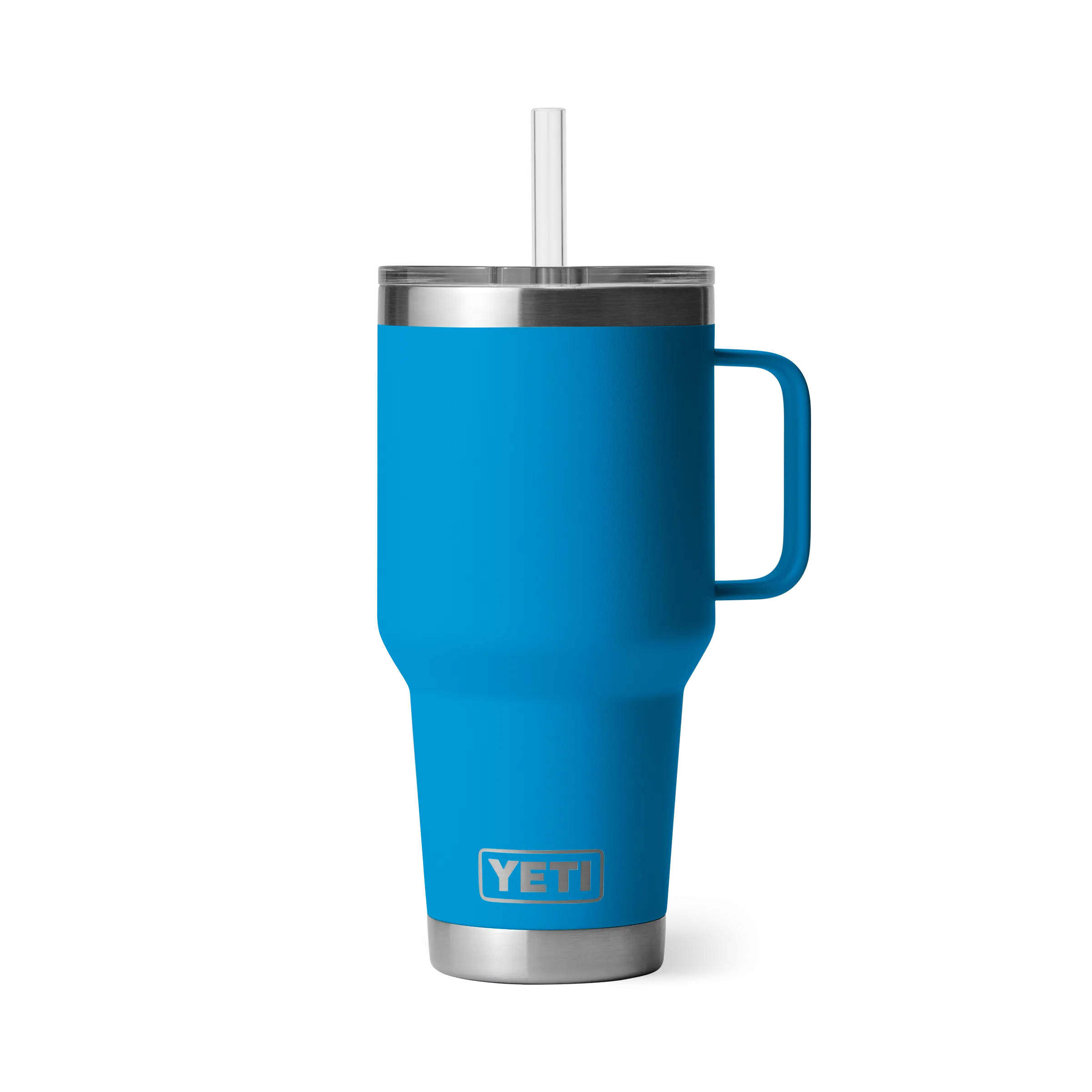 Yeti Rambler 35oz Mug With Straw Lid - Big Wave Blue