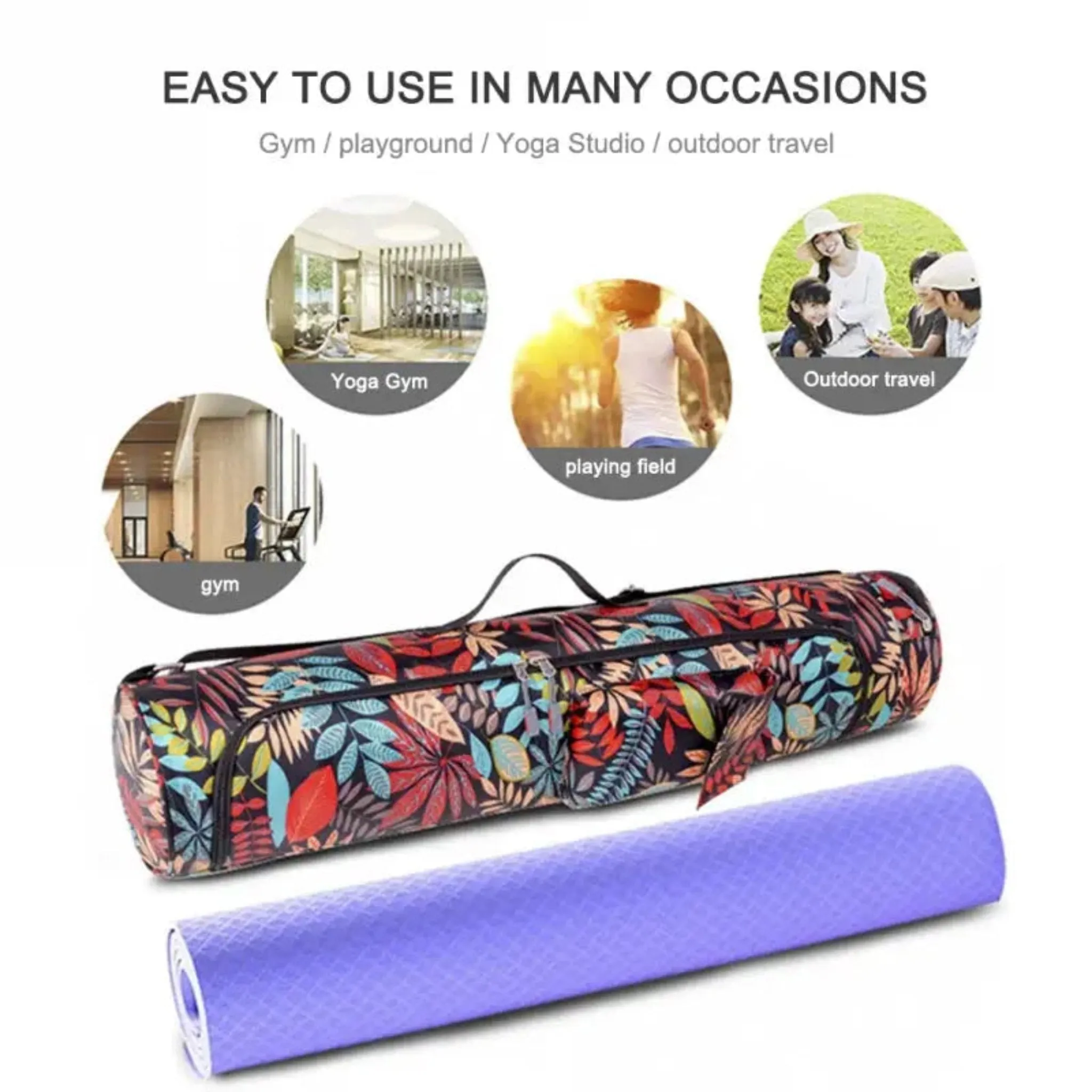 Yoga Mat Bag – Waterproof Sports Backpack for Gym & Travel